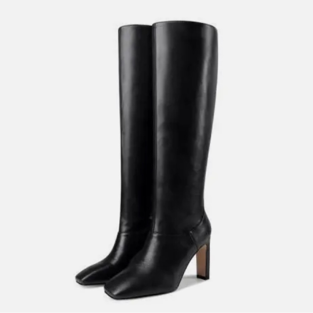 Black Knee High Boots